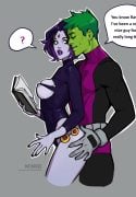 Raven and Beast Boy (Teen Titans) [Olena Minko]