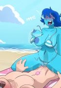 Beach Buddies with Lapis (Steven Universe) [Hermit Moth]